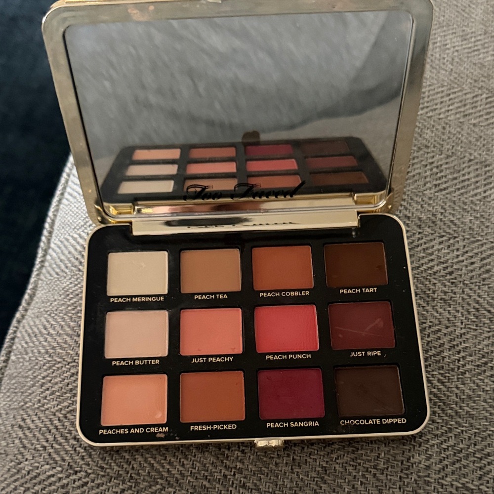 Too Faced Peach Eyeshadow Palette - Peach, Coral, Brown & Cream Shades